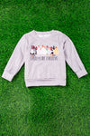 I really like chickens" hen printed sweatshirt. TPG65153063 AMY