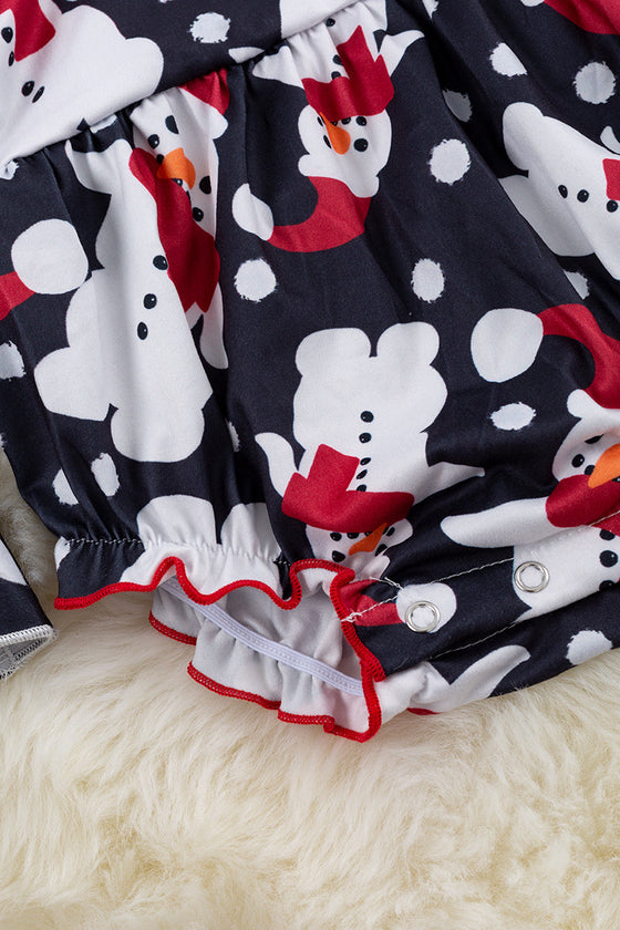 Snowman printed baby onesie. RPG50153003 JEANN