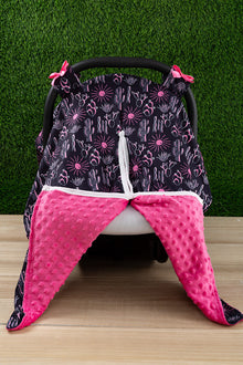  Fuschia dessert cactus printed car seat cover. ZYTG65153011 M