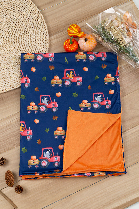 Fall in the farm printed infant baby blanket. (38"by40") BKB45133001 M