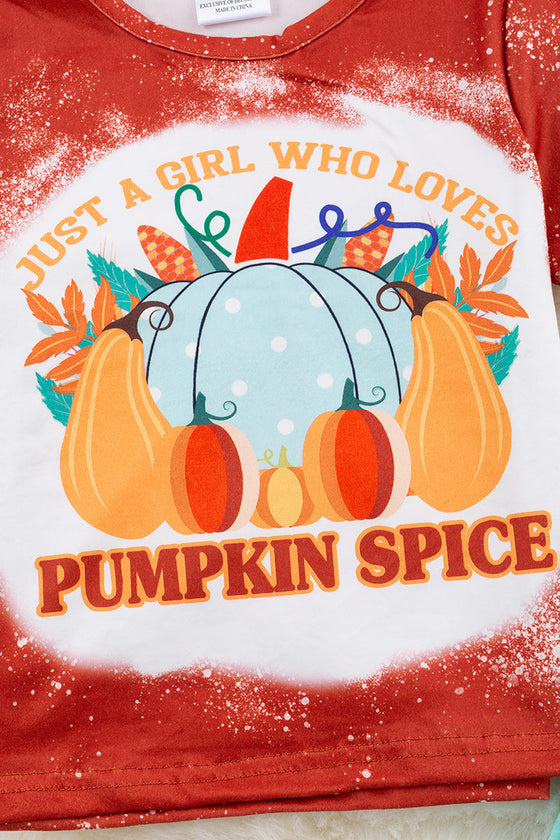 Just a girl who loves pumpkin spice 2PC SET OFG40153032 WEN