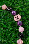 Purple,pink bubble necklace & pink pumpkin pendant. 3PCS/$15.00 ACG40153042