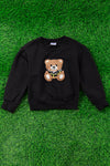 Teddy bear application black sweatshirt. TPG65153080-loi