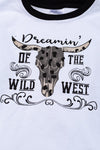 Dreamin' of the Wild west" white & black sweatshirt. TPB65153067 LOI