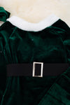 Green Girls miss Santa velvety 4 piece set.  OFG501622005AMY