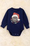 Merry & Bright" Christmas emoji baby onesie. RPG50143011 SOL