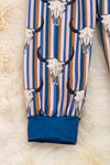 Cowboy killer" Multi-printed stripe jogger set. OFB65153006JEAN