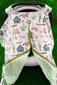  Windmill/old farm printed car seat cover. ZYTB65143002 M