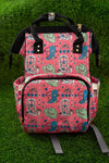 cowgirl boots printed on pink diaper bag. bbg25153046