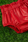 Red ruffle hem baby bloomers. PNG25153124 SOL