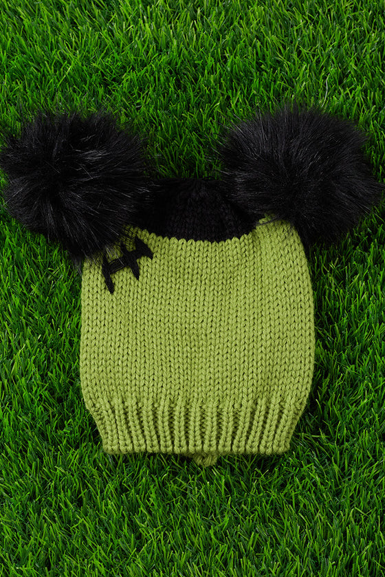 Frankenstein knit beanies with pom pom. (2PCS/$10.00) ACG40113028