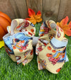 6.5" Fall printed double layer hair bows.(5pcs/$10.00)