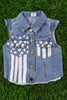 PATRIOTIC DENIM VEST. TPG30133002-LOII