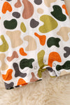 🎍Bamboo made camouflage printed boys romper with snaps. RPB50065