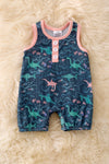 Sea creature printed baby romper with snaps. RPB50062 SOL