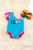 YALL" Cowgirl turquoise onesie. RPG40048 JEANN