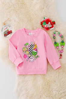  TPG41234 LOI: Pink character printed sweater.