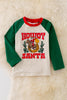 TPB40532 SOL: Howdy Santa printed boys shirt.