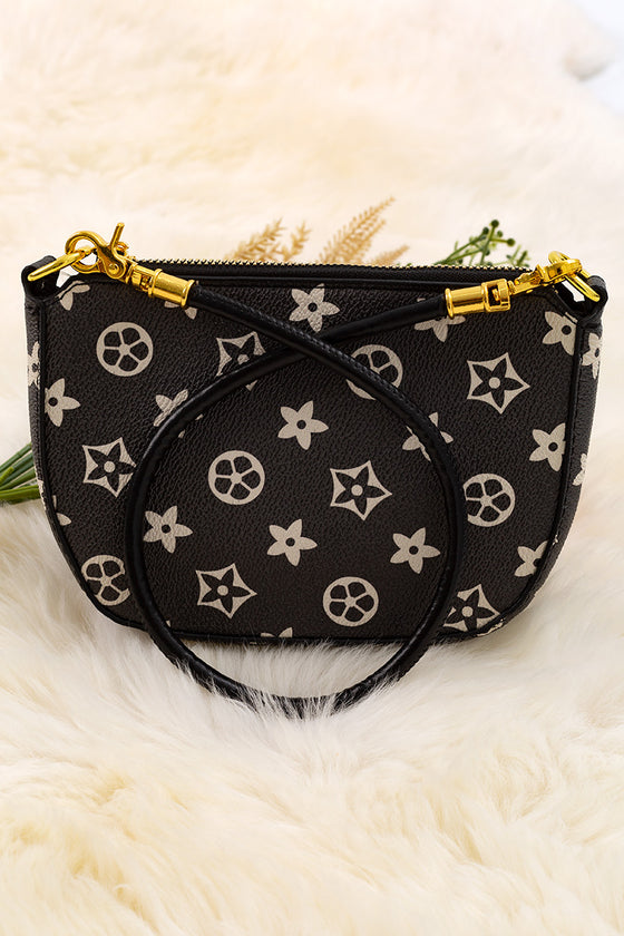 Black mini shoulder purse. BBG40054 M