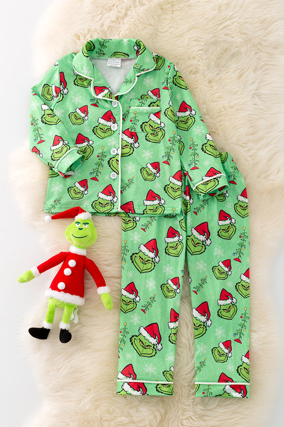 PJG40245 JEAN: Unisex Gr**** Christmas character pajama set.