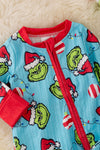 RPG40859 LOI: Boys Gr**** baby romper with footie.