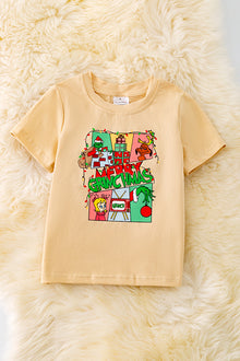  TPB40178 WEN: Ivory Christmas Character tee-shirt.🎄