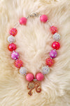 Shimmer bubble necklace with rhinestone pendant. 3PCS/$15.00 ACG25154003 M