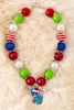 Christmas multi-color bubble necklace. Choose your favorite!