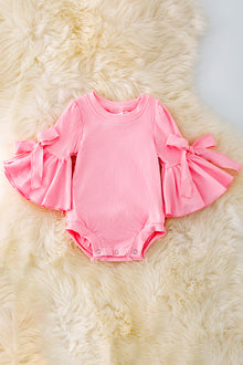  RPG40285 LOI: Stretchy & super soft bell sleeve onesie with snaps.