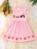 Farm girl pink flare dress.  DRG41260 LOI