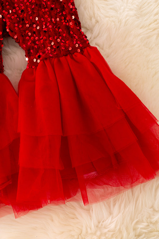 PNG40442 wen: Red sequins tulle bottoms.