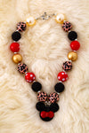 Multi-color bubble necklace w/pendant 3PCS/$15.00 ACG40504 S