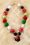 Multi-color bubble necklace w/pendant 3PCS/$15.00 ACG40503 S