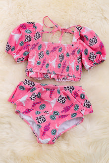  Concho & cactus Smocked swim set SWG25144003 SOL