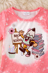Back to school happy pencil printed tee and multi-printed pants. OFG41360 AMY