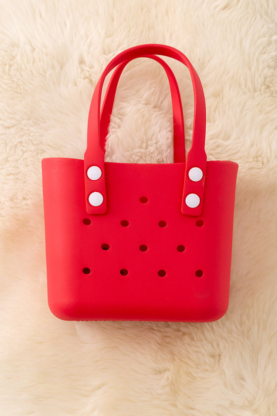 (Girls Beach bag) Cute rubber made tote/beach bags! Available in 8 colors.