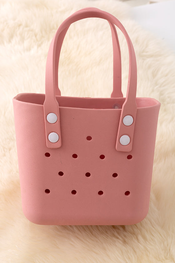 (Girls Beach bag) Cute rubber made tote/beach bags! Available in 8 colors.