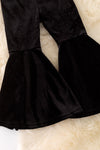 Black velvety bell bottoms. PNG40630 SOL