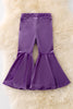 PNG40626 SOL- Purple velvety bell bottoms.