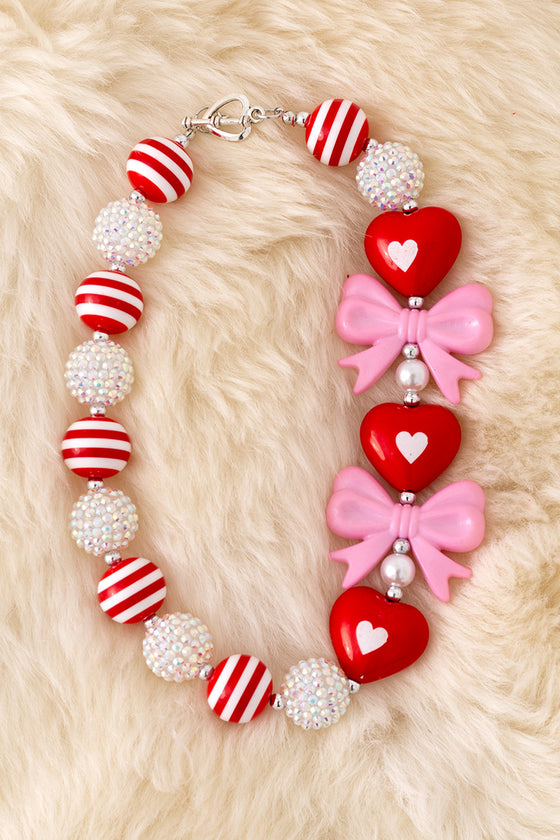 Valentines necklaces are now available in 4 styles.  3pcs/$12.00