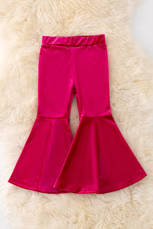  PNG40627 NAY- Fuchsia velvety bell bottoms.