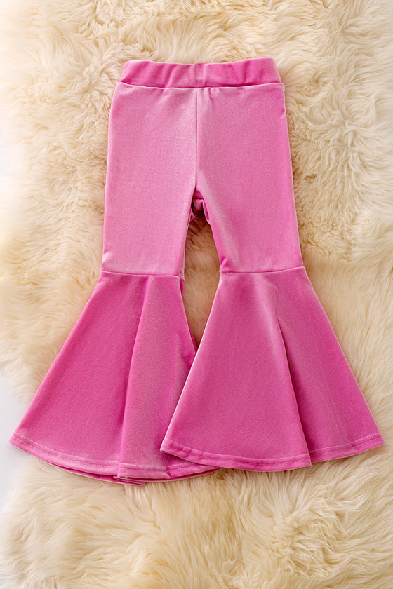 PNG40629 JEA- Geranium Pink velvety bell bottoms.