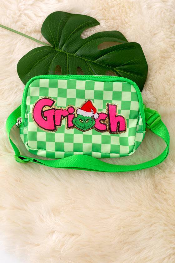 Christmas printed fanny packs available in 5 prints.