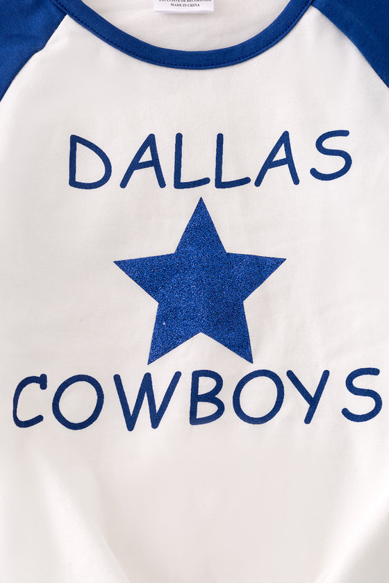 Dallas cowboys ruffle raglan. TPG41552 JEAN