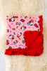 B-1 35 X 35 Character printed baby blanket w/ruffle trim. Choose your favorite!!