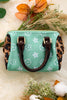 Mint star printed & leopard inspired cylinder crossbody purse. BBG65203024 M