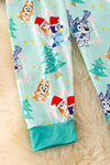 PJB40019 WEN: Christmas character printed boys pajama set.