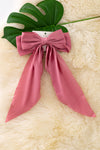 Satin coquette hair bows, available in 8 colors. (5pcs-same color)