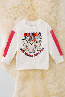  TPG40965 SOL: Ghouls just wanna have fun" Graphic sweatshirt.