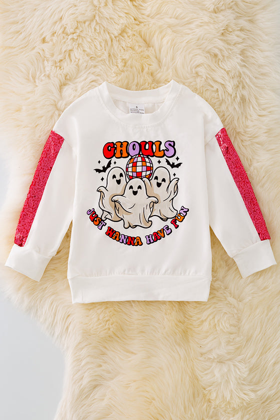 TPG40965 SOL: Ghouls just wanna have fun" Graphic sweatshirt.